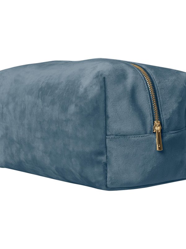 Blue Topaz Velvet toiletry/accessory case