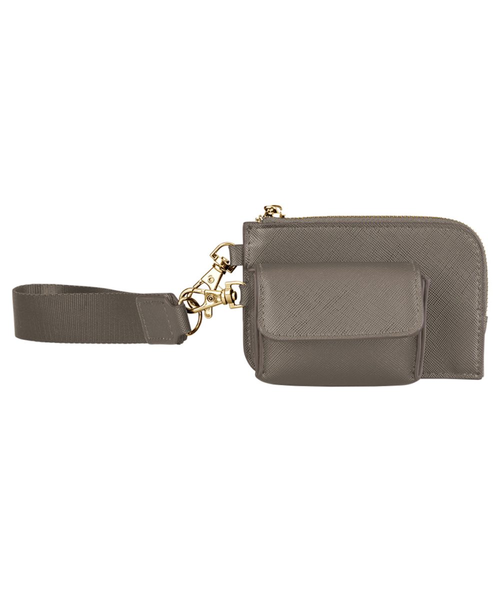 Taupe Boutique pouch wristlet