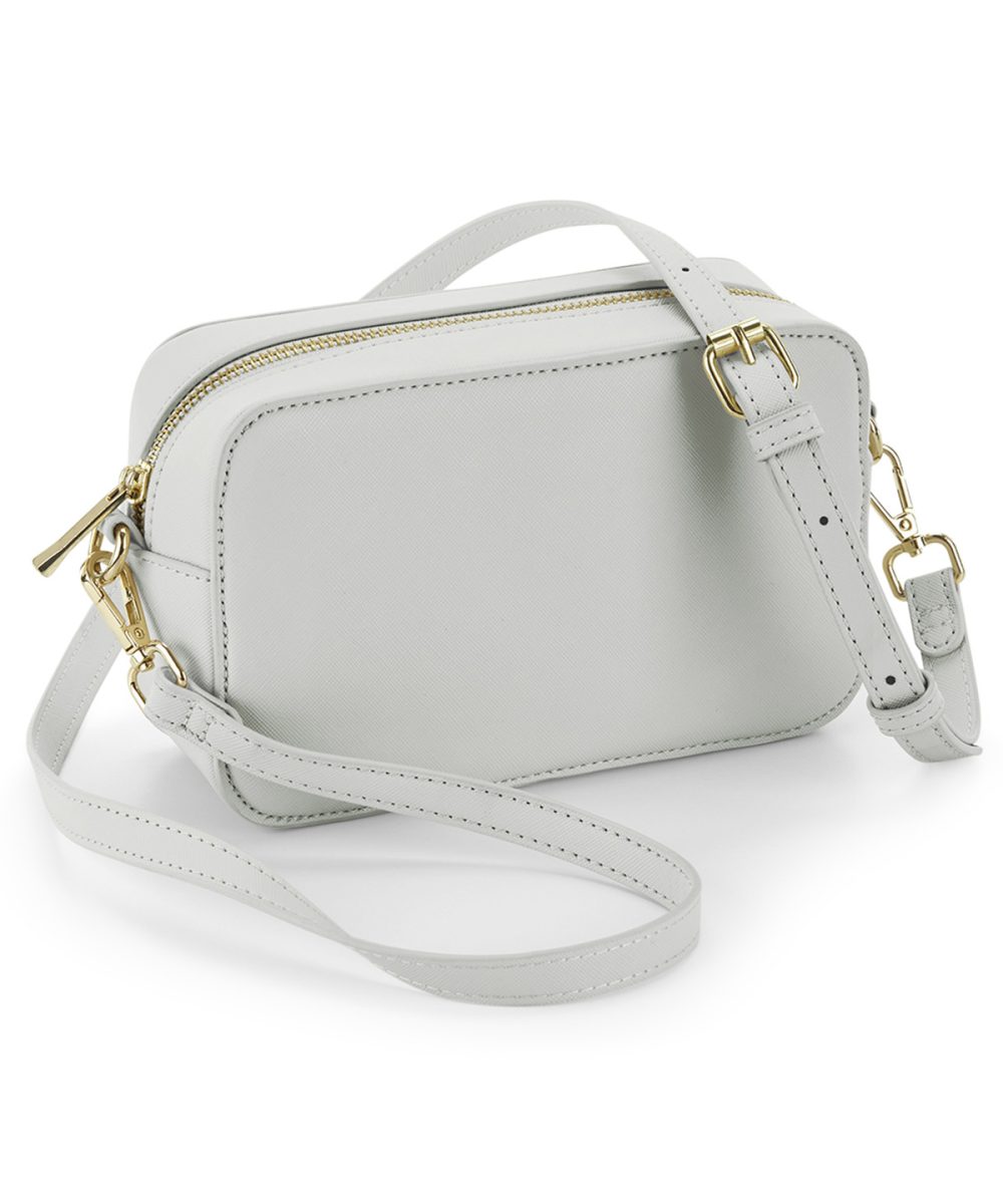 Soft Grey Boutique structured cross body bag