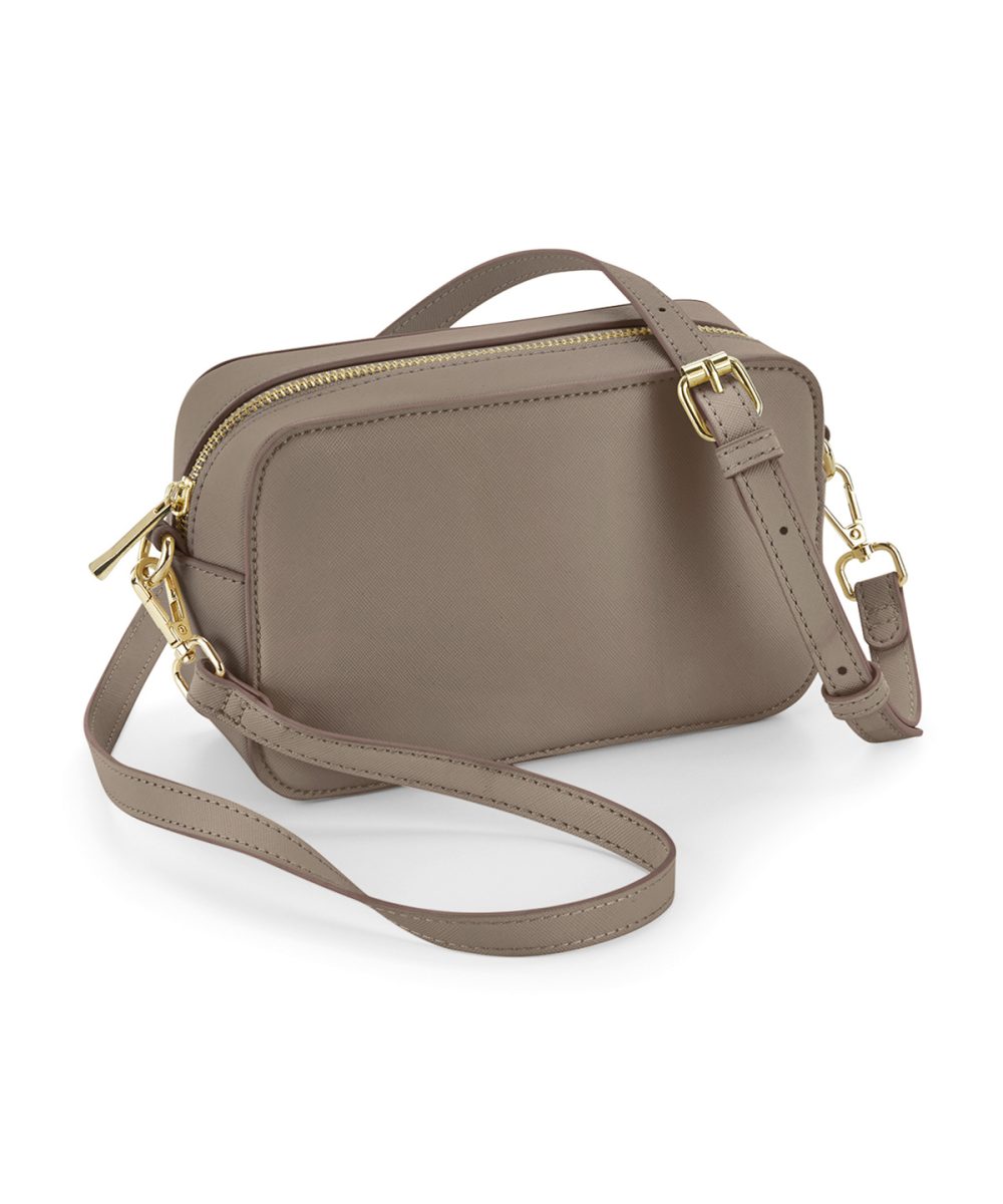 Taupe Boutique structured cross body bag