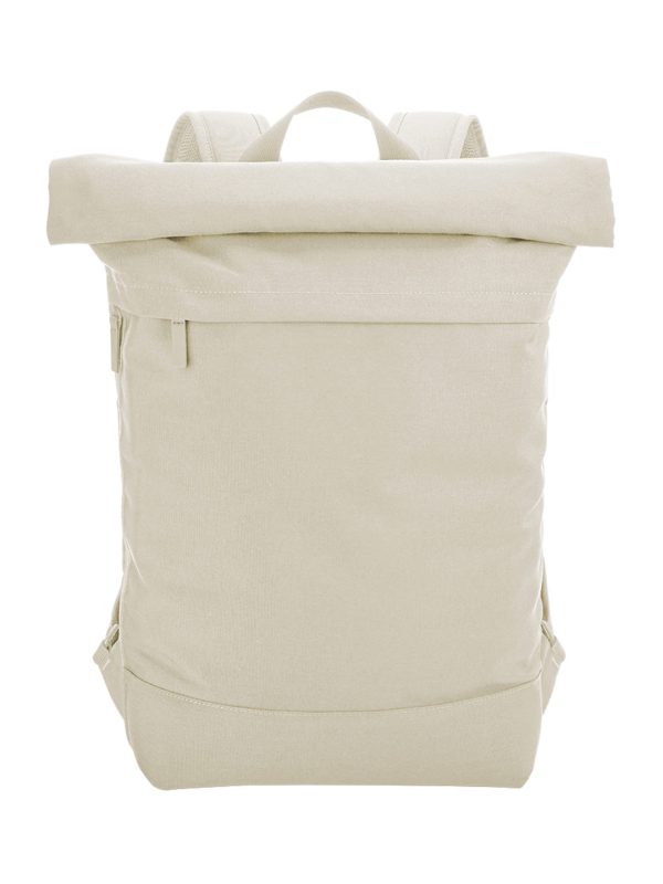 Beige Simplicity roll-top backpack