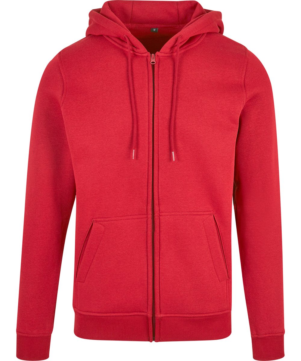 City Red Heavy zip hoodie