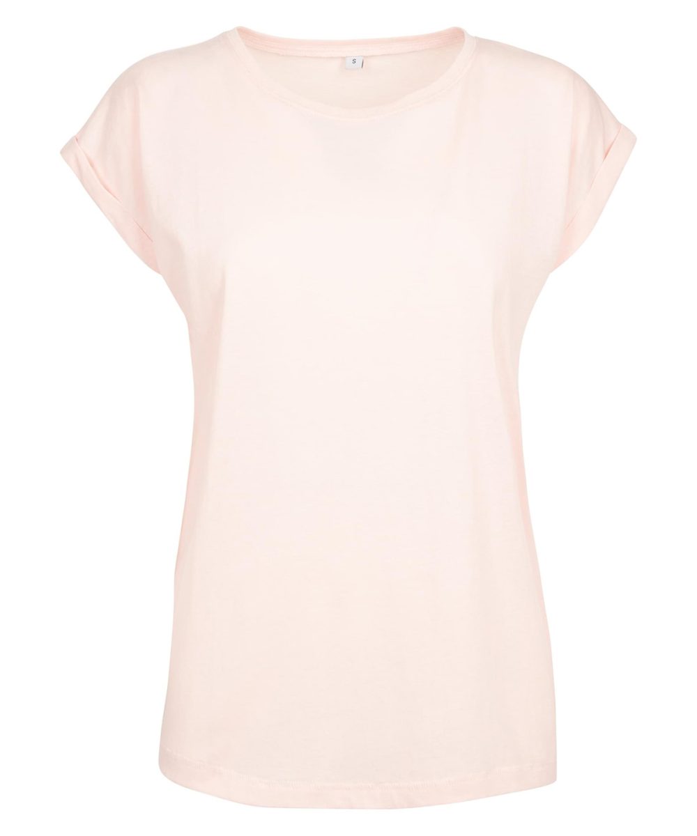 Pink*† Women's extended shoulder tee