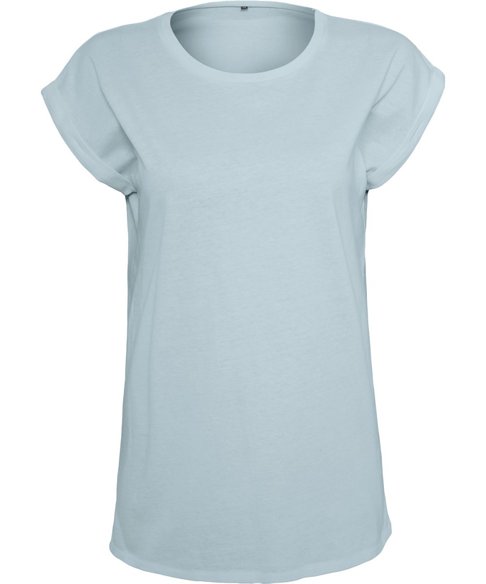 Powder Blue*† Women's extended shoulder tee