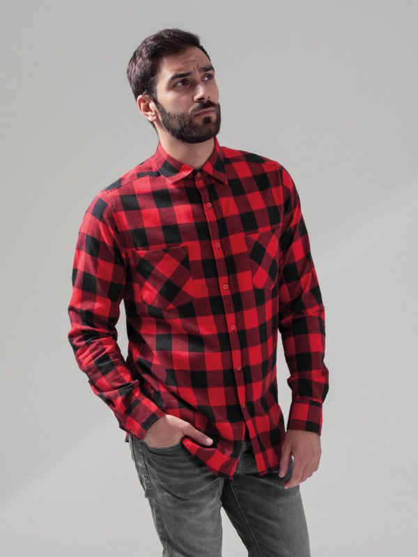 Checked flannel shirt