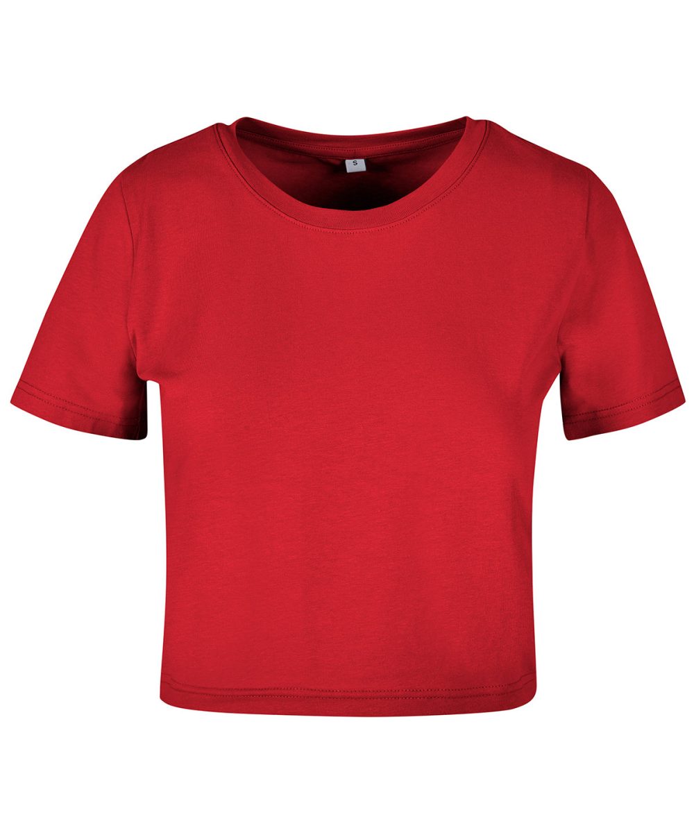 City Red Women's cropped tee