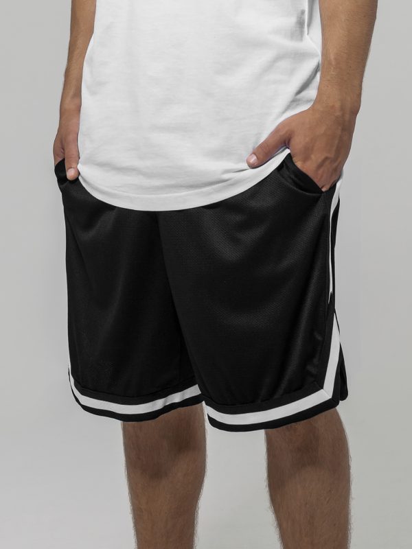 Two-tone mesh shorts