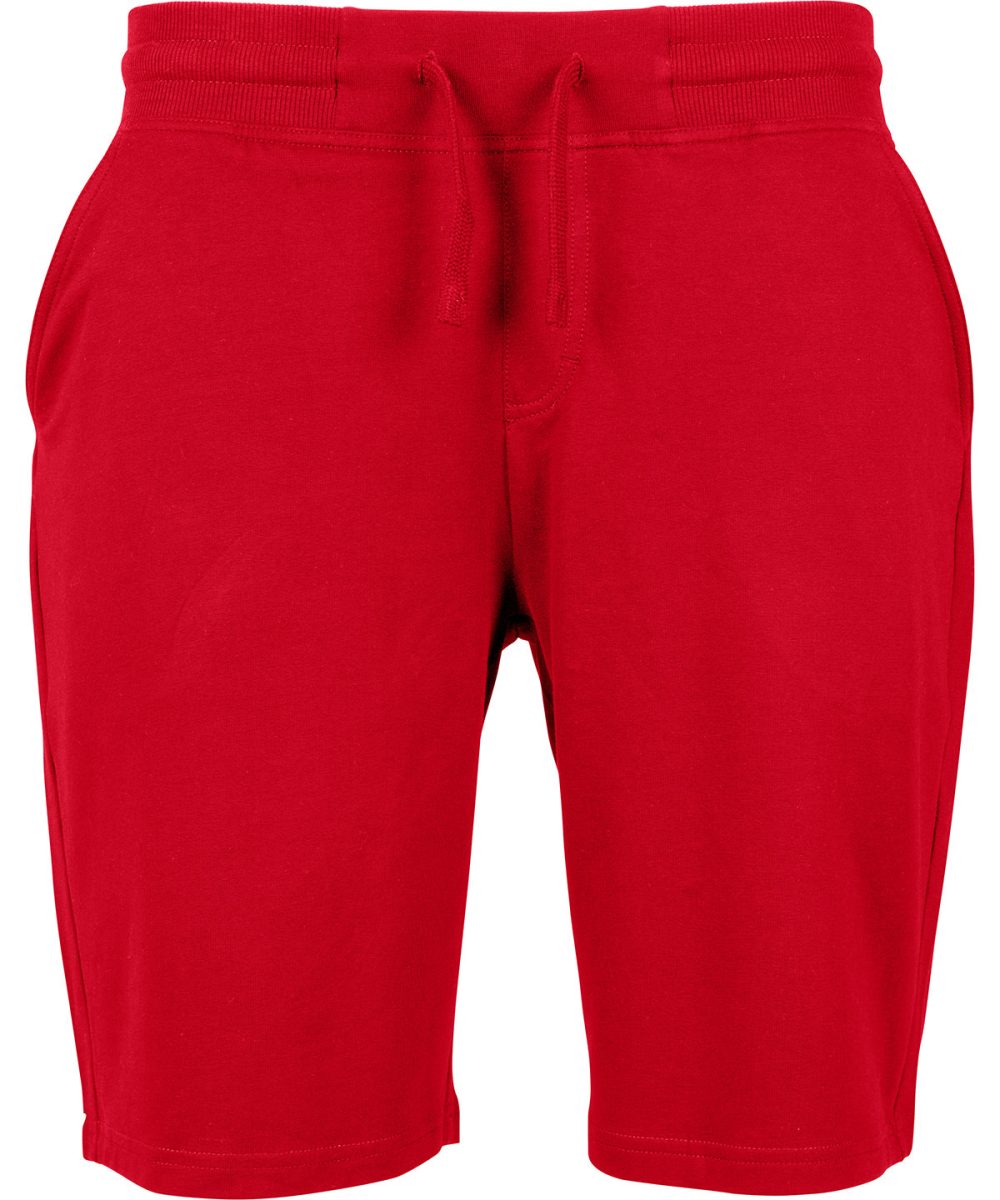 City Red Terry shorts