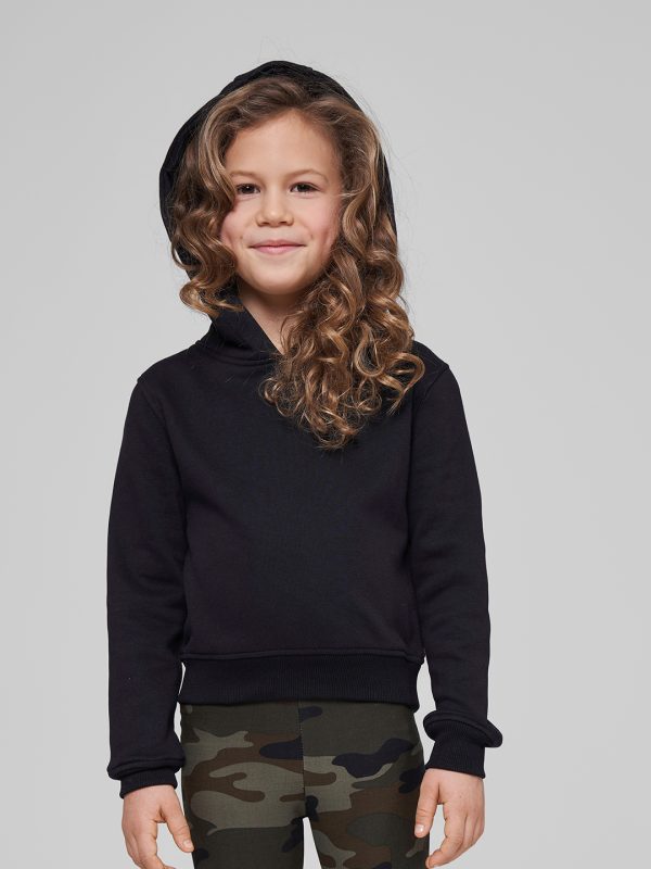 Girls cropped sweat hoodie