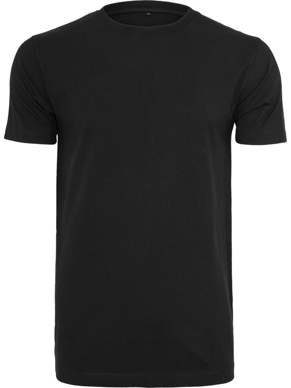 Black Organic t-shirt round neck