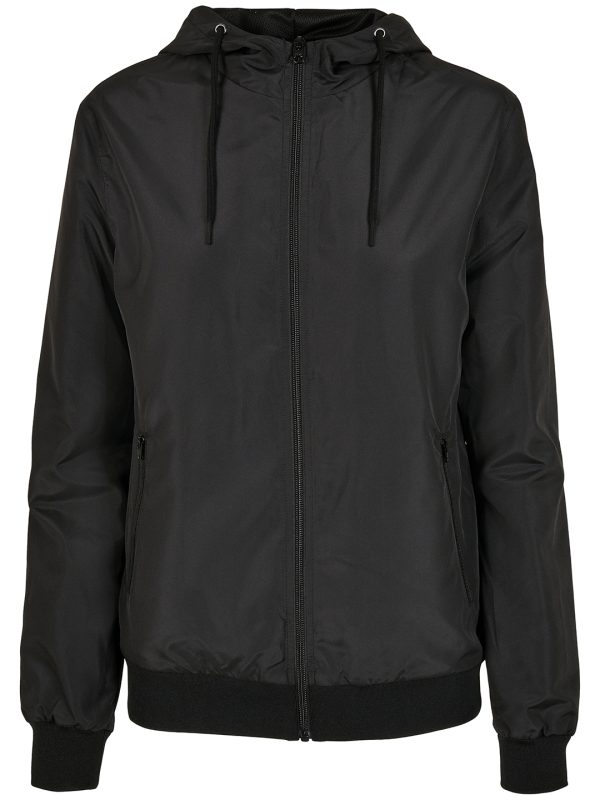 Black/Black Women's recycled windrunner