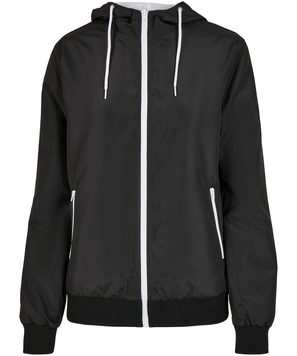 Black/White Women's recycled windrunner