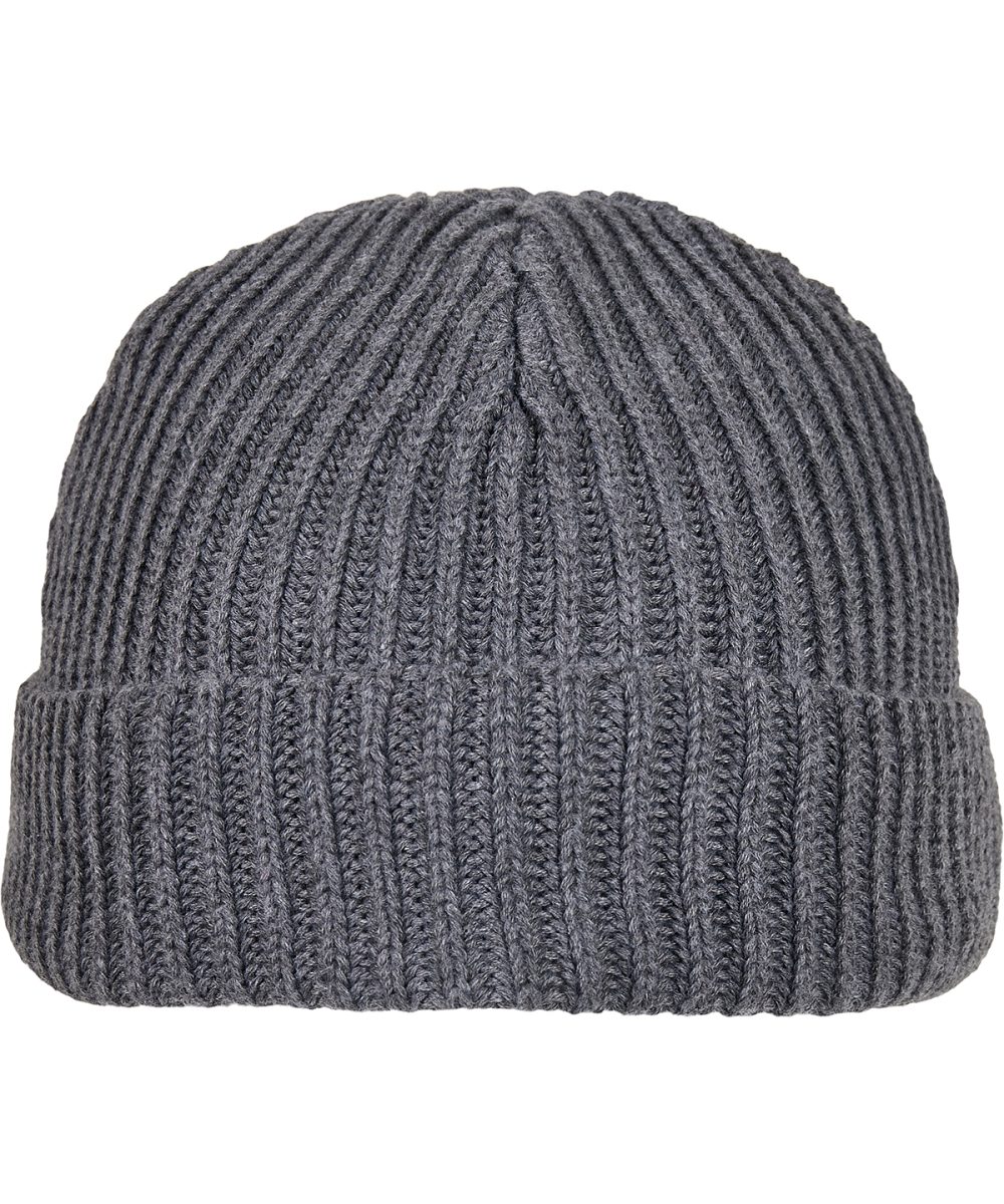 Asphalt Recycled yarn fisherman beanie