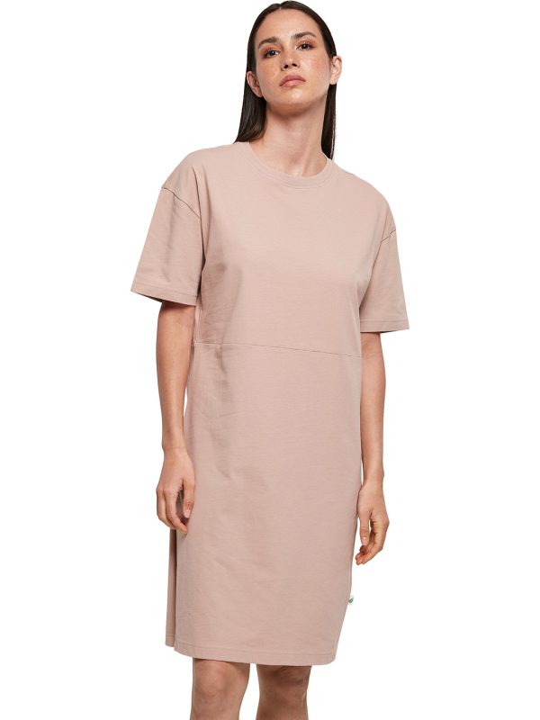 Women's organic oversizes slit tee dress