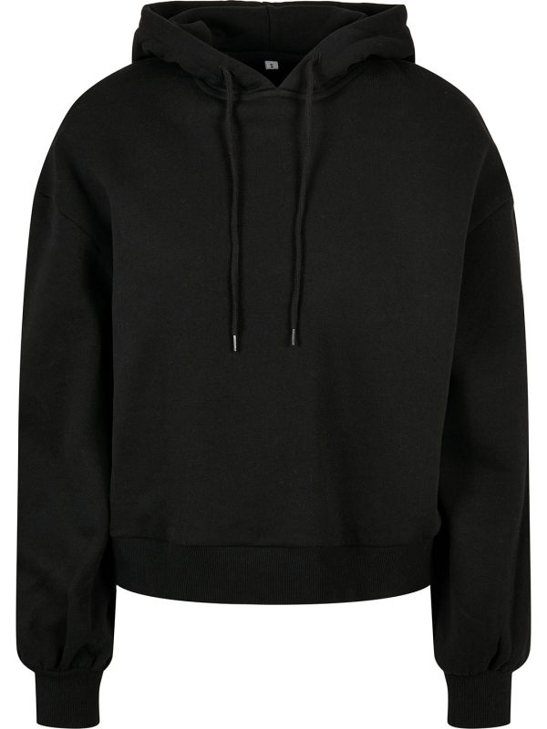 Black Women's organic oversized hoodie