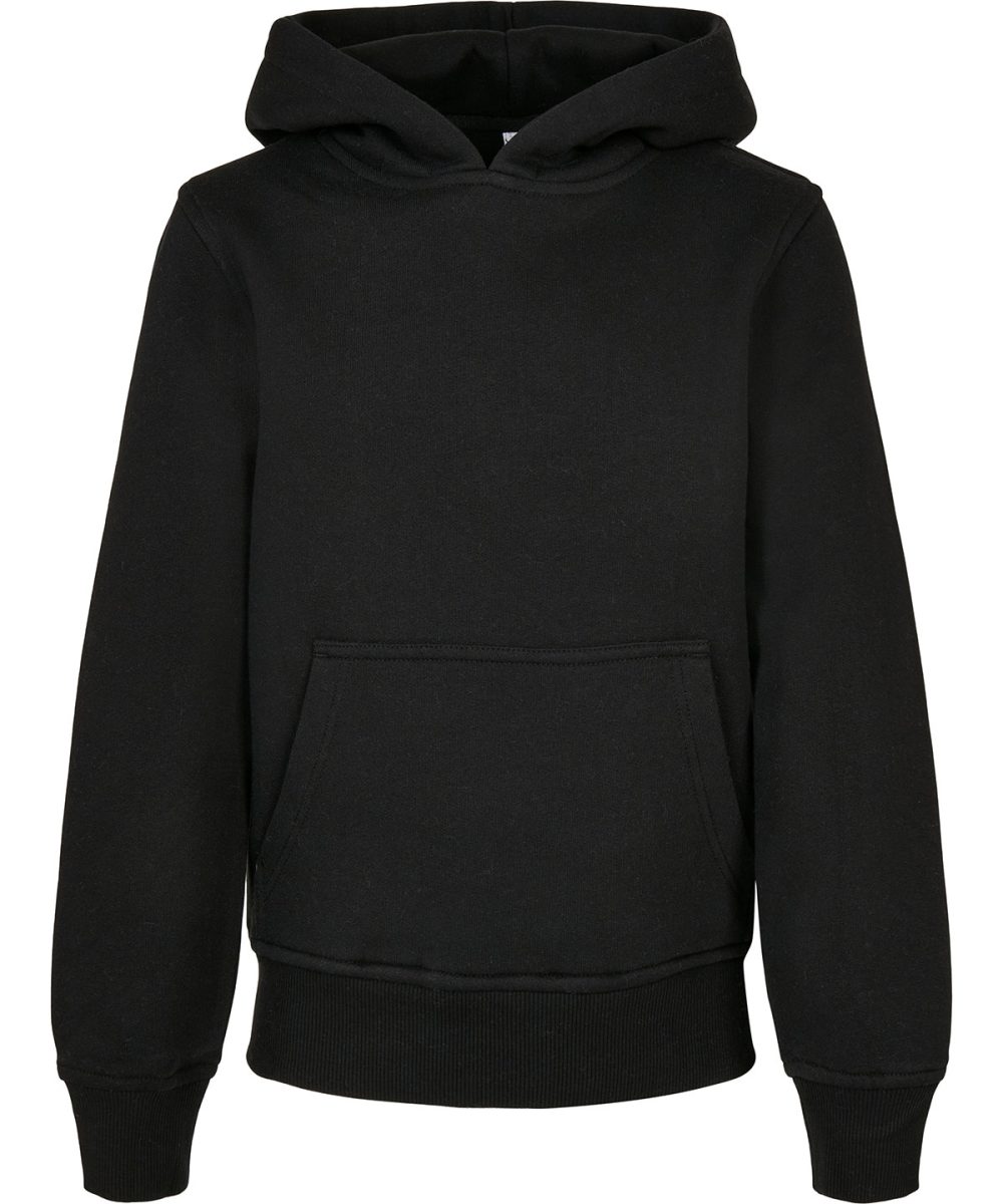 Black Organic kids basic hoodie