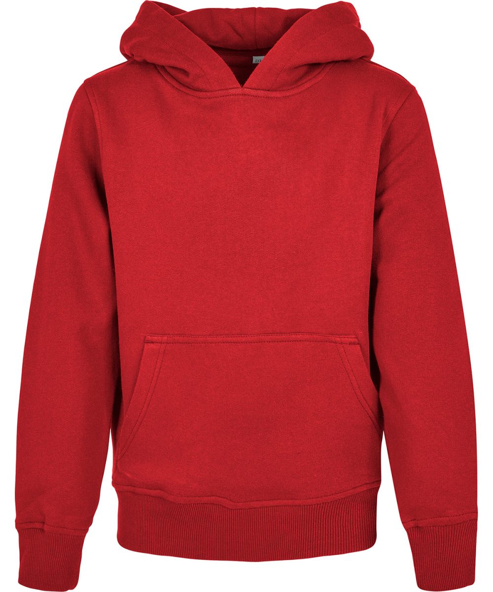 City Red Organic kids basic hoodie