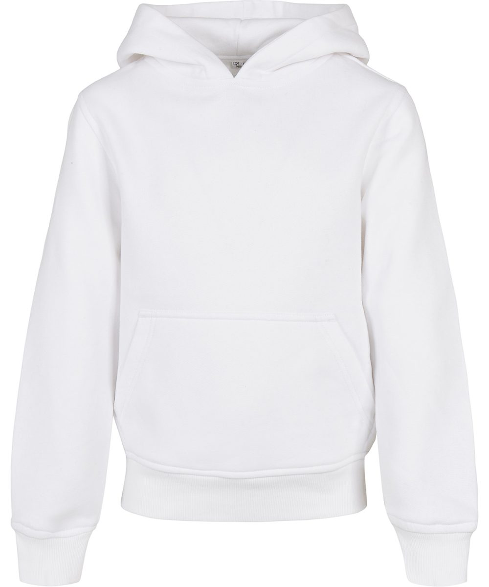 White Organic kids basic hoodie