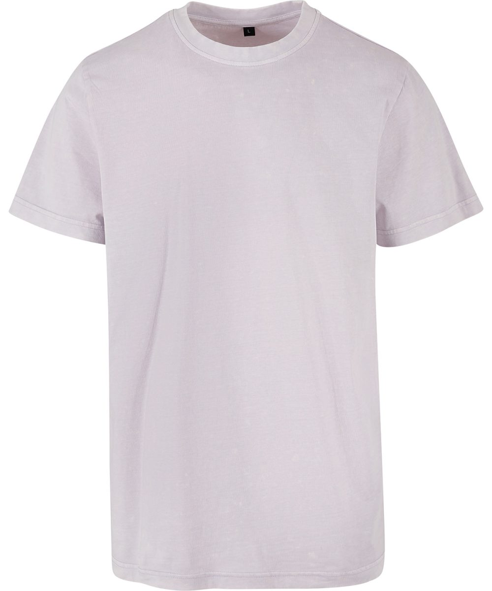 Soft Lilac Acid washed round neck tee