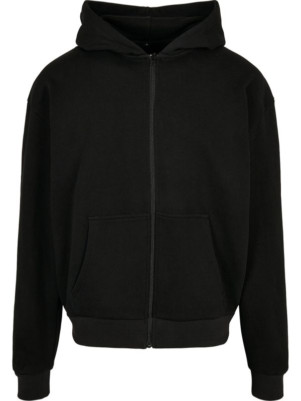 Black Ultra heavy zip hoodie