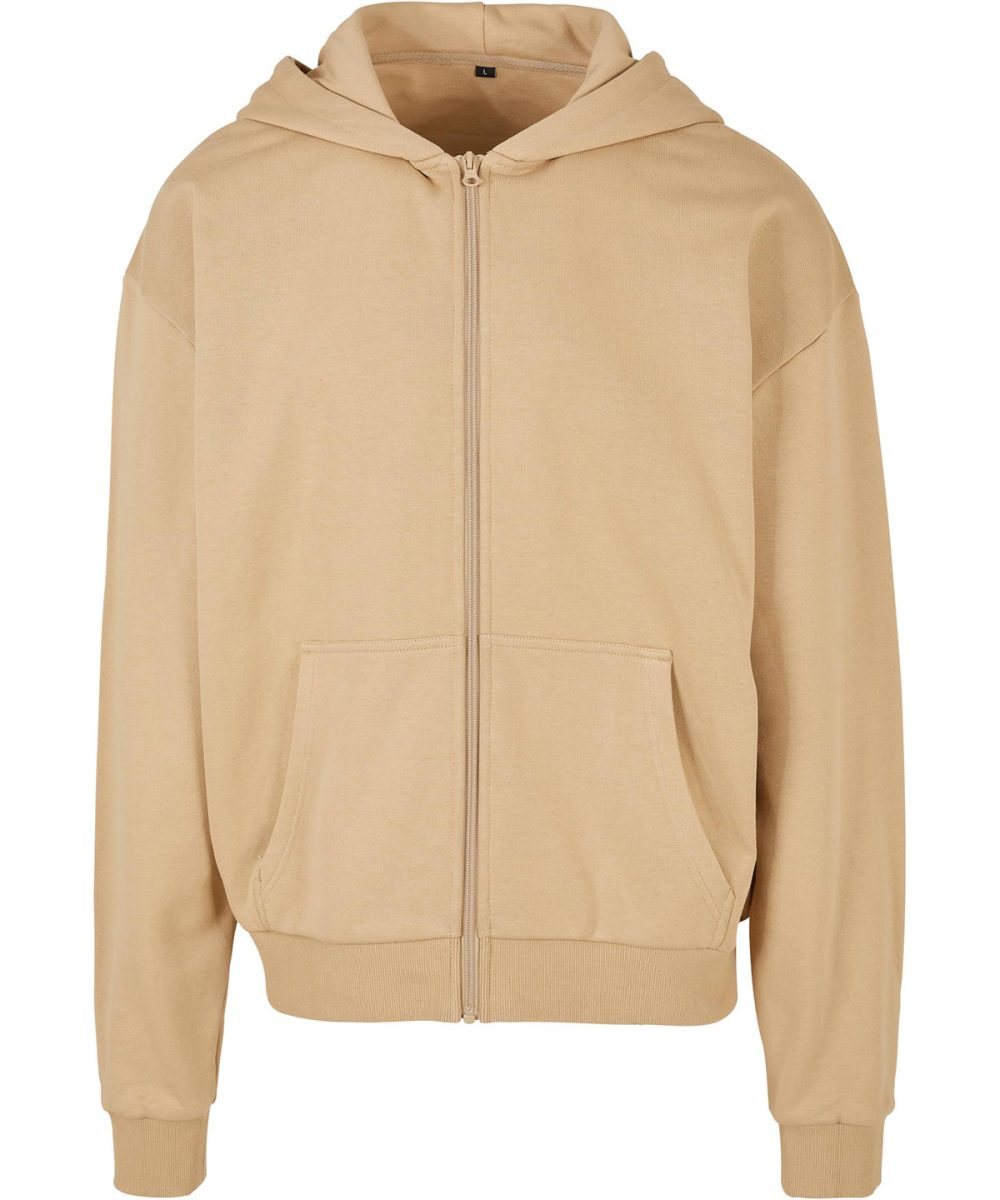 Union Beige Ultra heavy zip hoodie