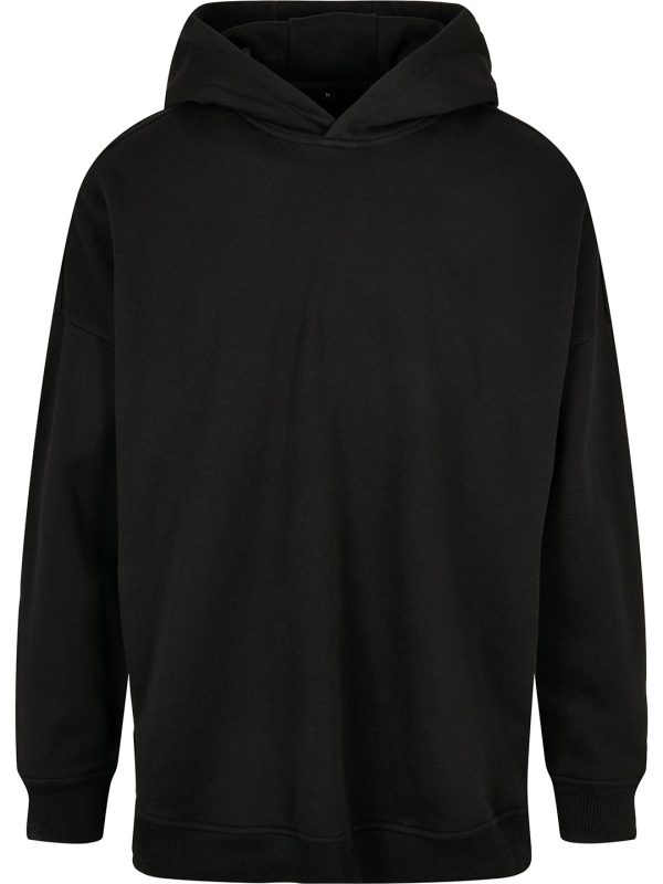 Black Oversized cut-on sleeve hoodie