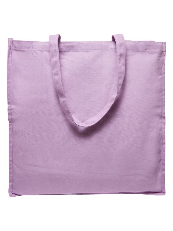 Soft Lilac Oversized canvas tote bag