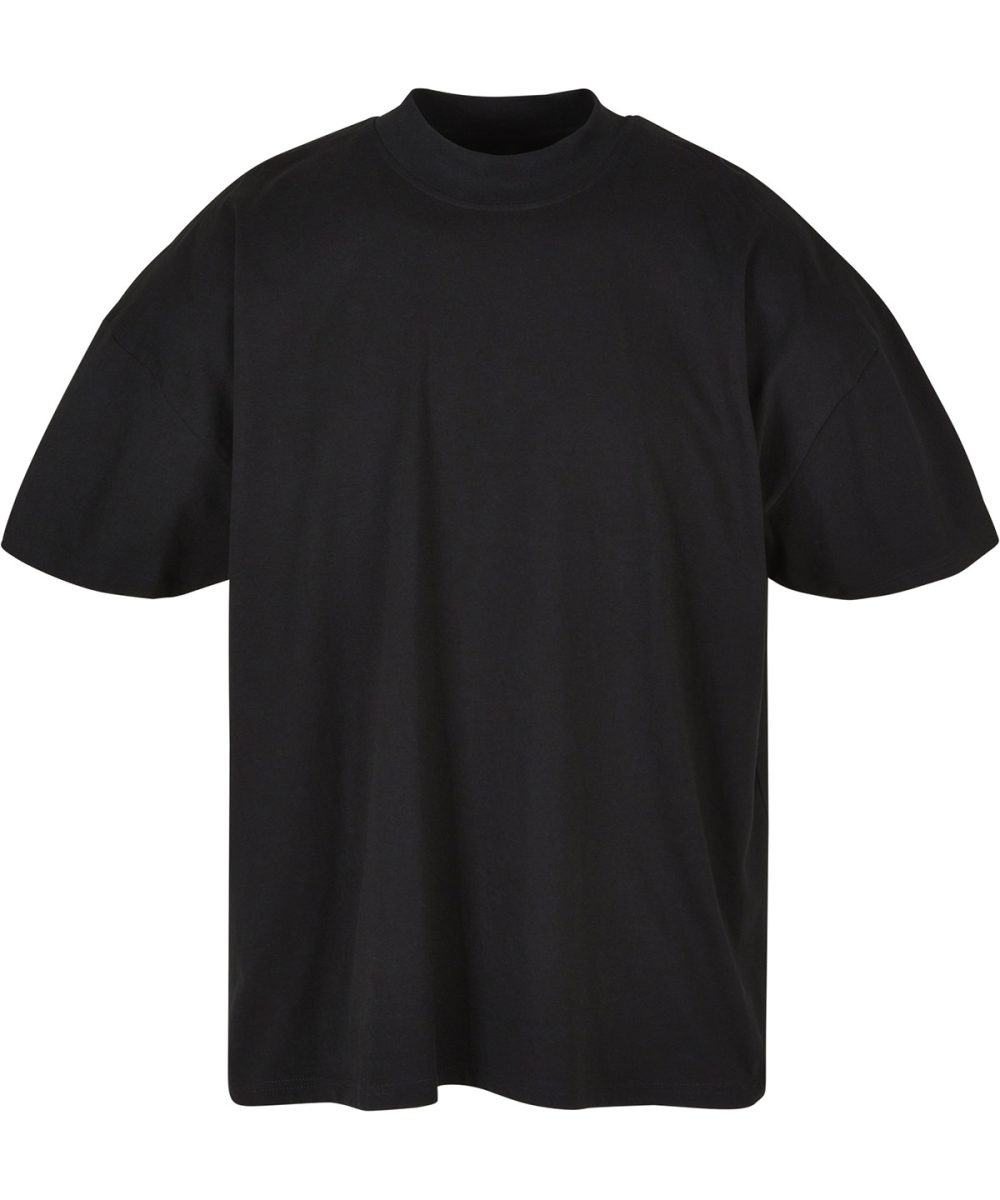 Black Oversized mock neck tee