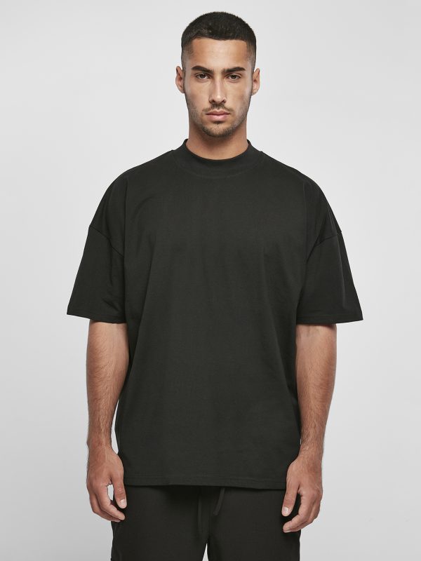 Oversized mock neck tee