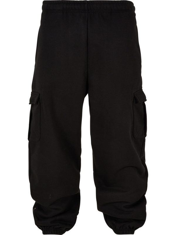 Black 90s cargo sweatpants