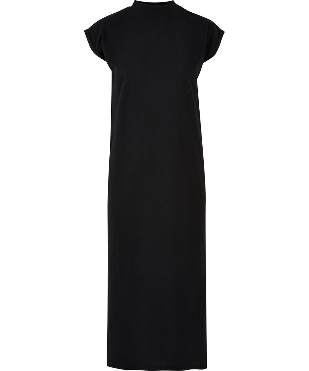 Black Women’s long extended shoulder dress