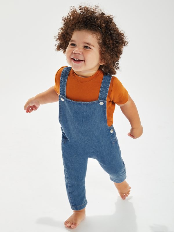 Baby Rocks denim dungarees