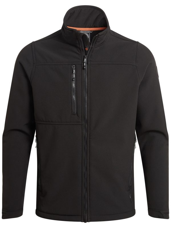 Black Whitby softshell workwear jacket