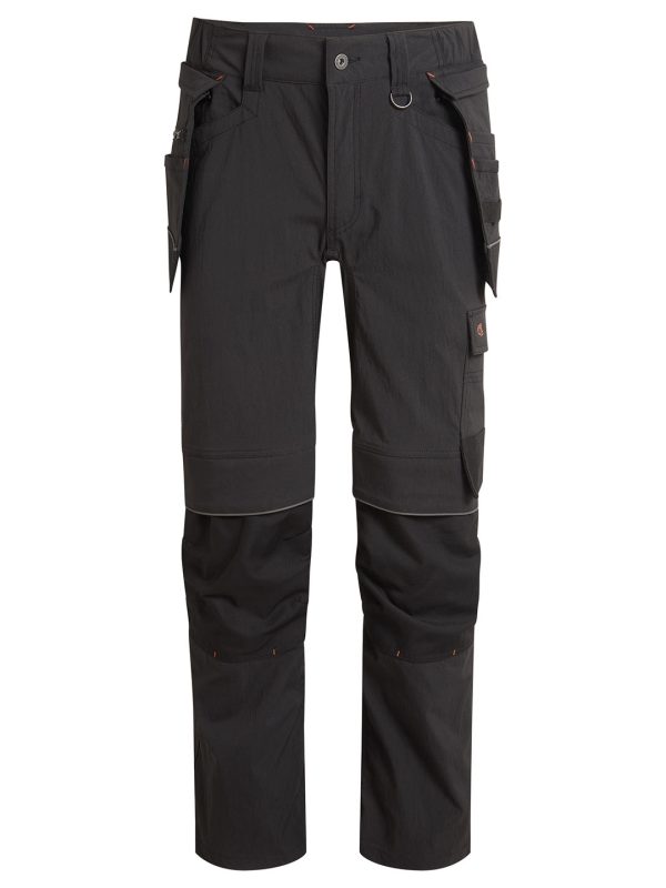 Black Sheffield stretch holster workwear trousers