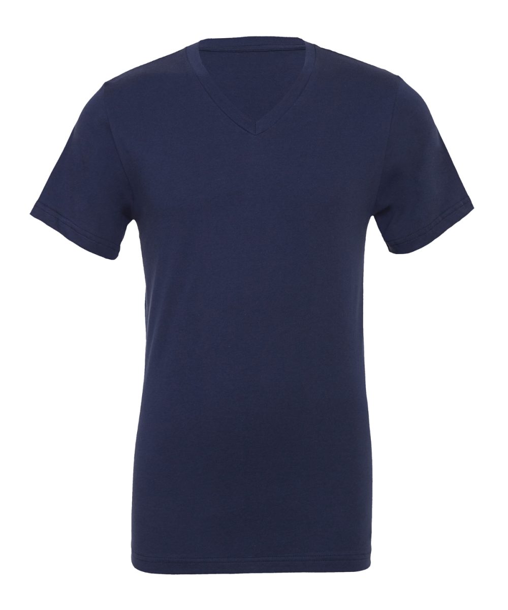 Navy Unisex Jersey v-neck t-shirt