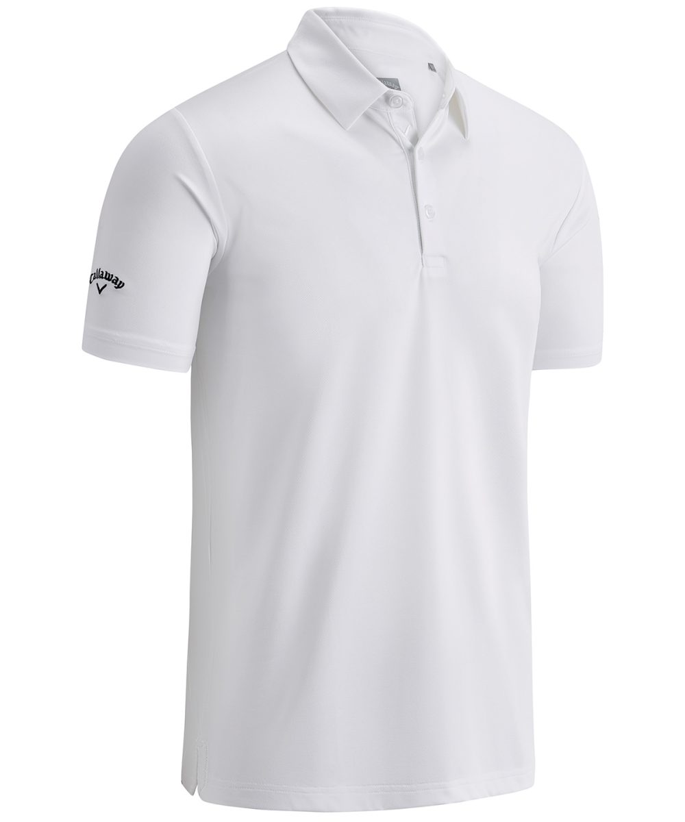 Bright White Swing Tech™ solid polo