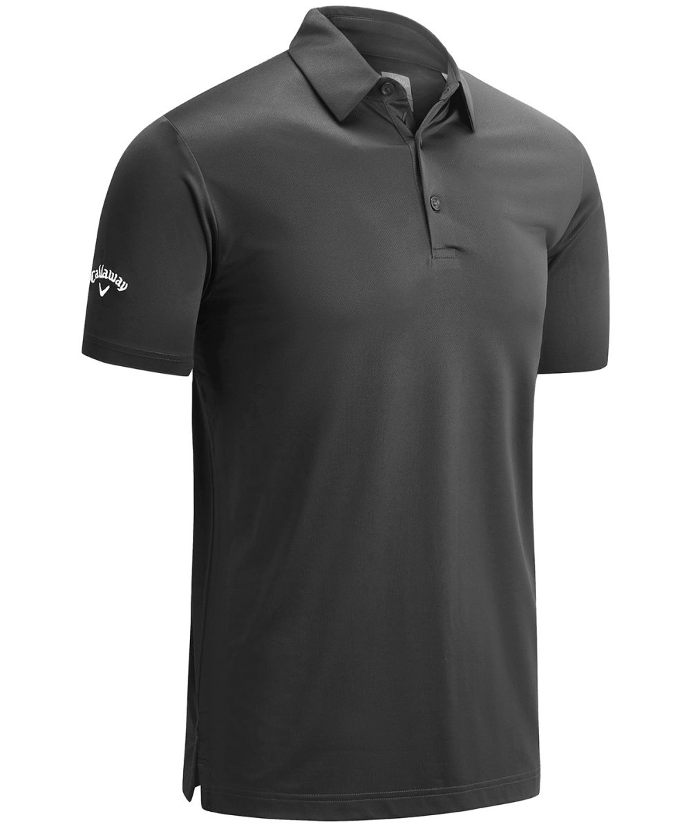 Grey (Asphalt) Swing Tech™ solid polo