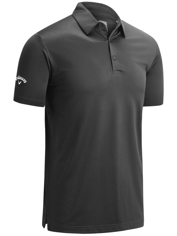 Grey (Asphalt) Swing Tech™ solid polo