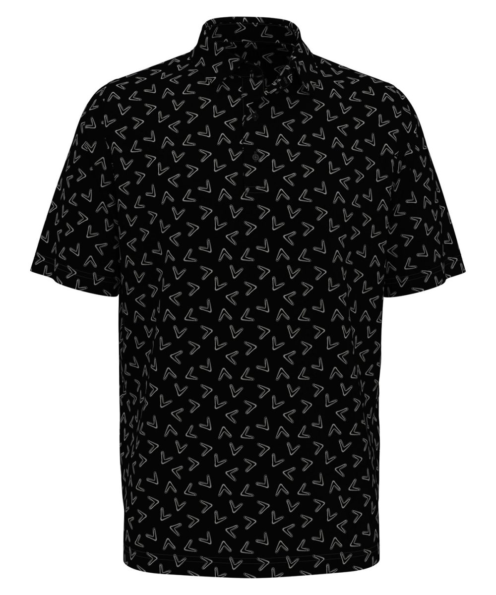 Caviar All-over large chev printed polo