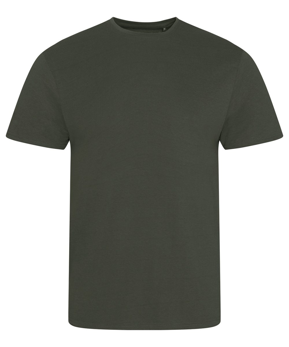 Olive Green Cascade organic tee