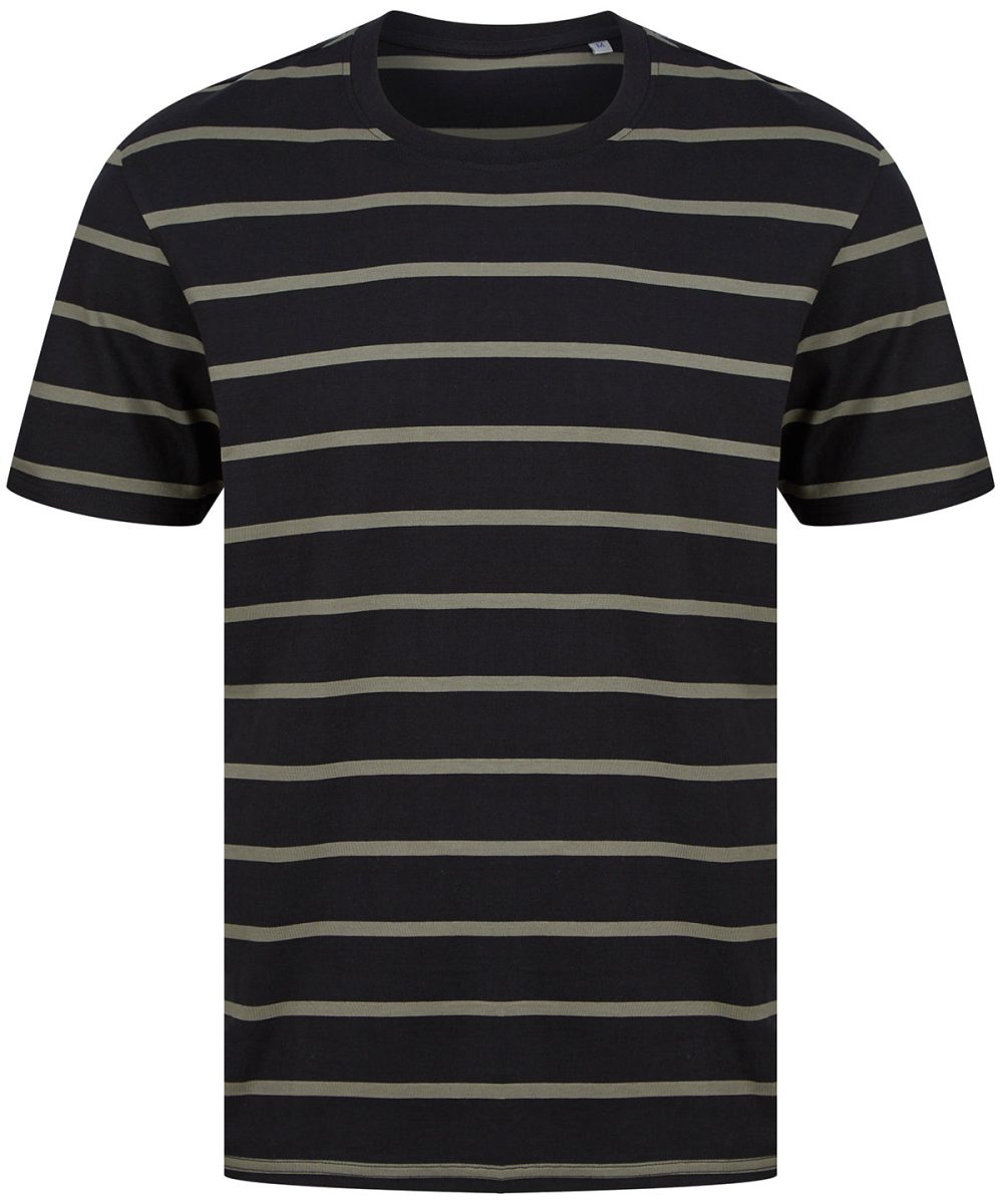 Black/Khaki Striped T