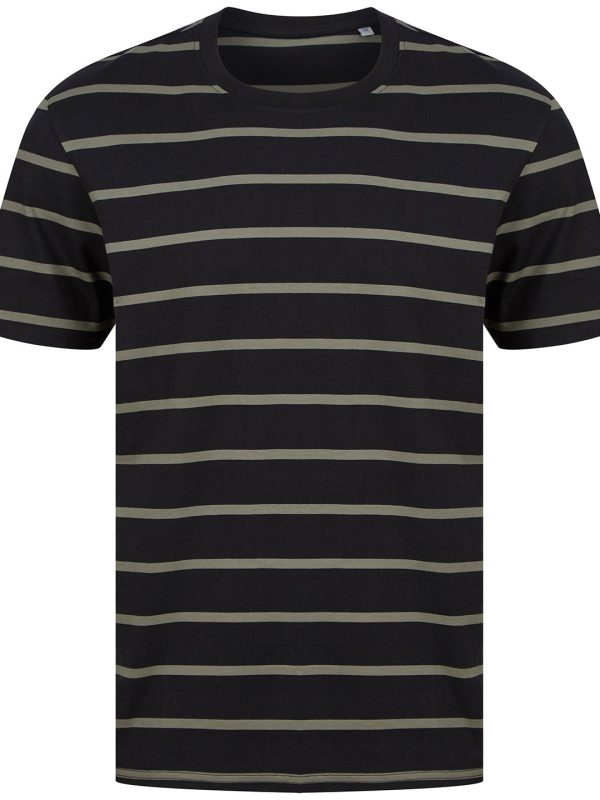 Black/Khaki Striped T