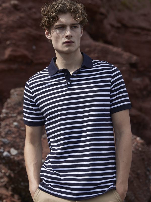 Striped Jersey polo shirt