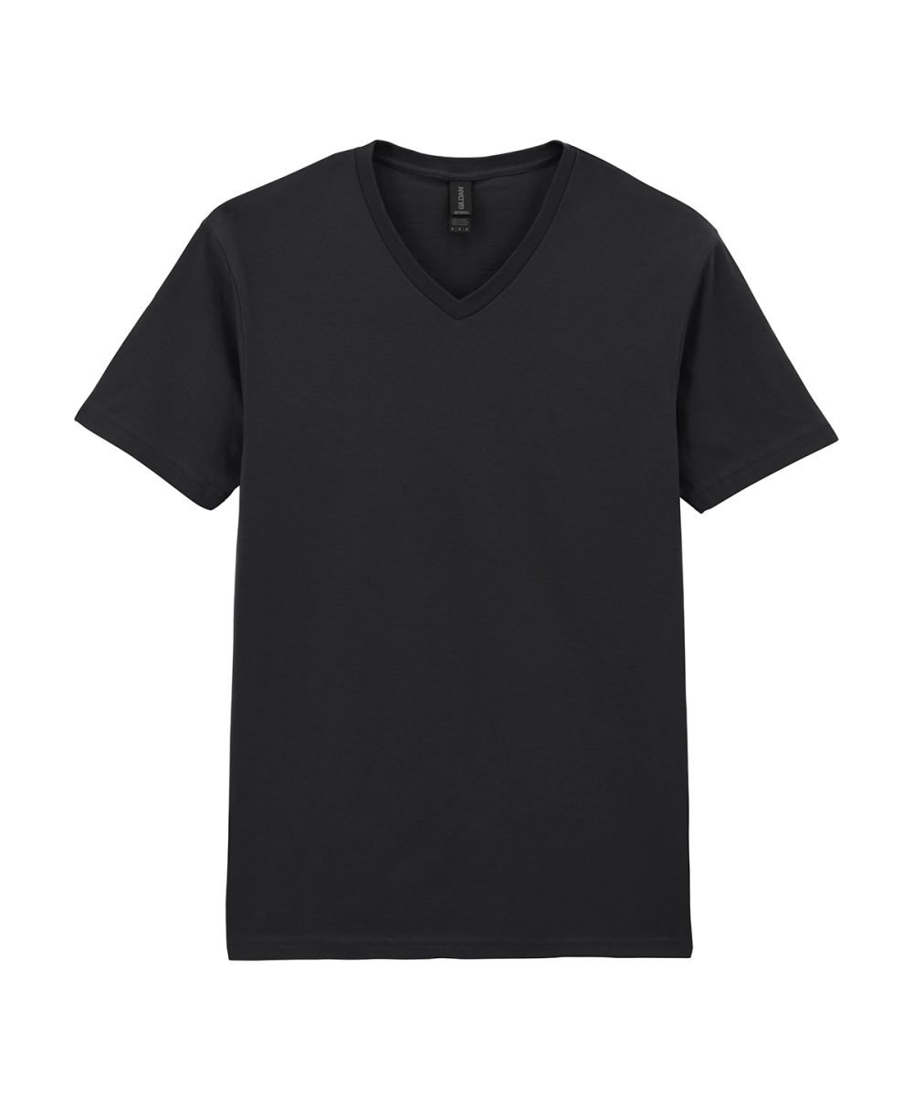 Black Softstyle™ v-neck t-shirt