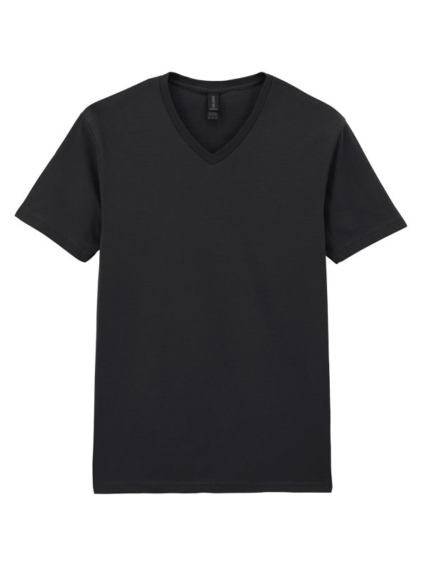 Black Softstyle™ v-neck t-shirt