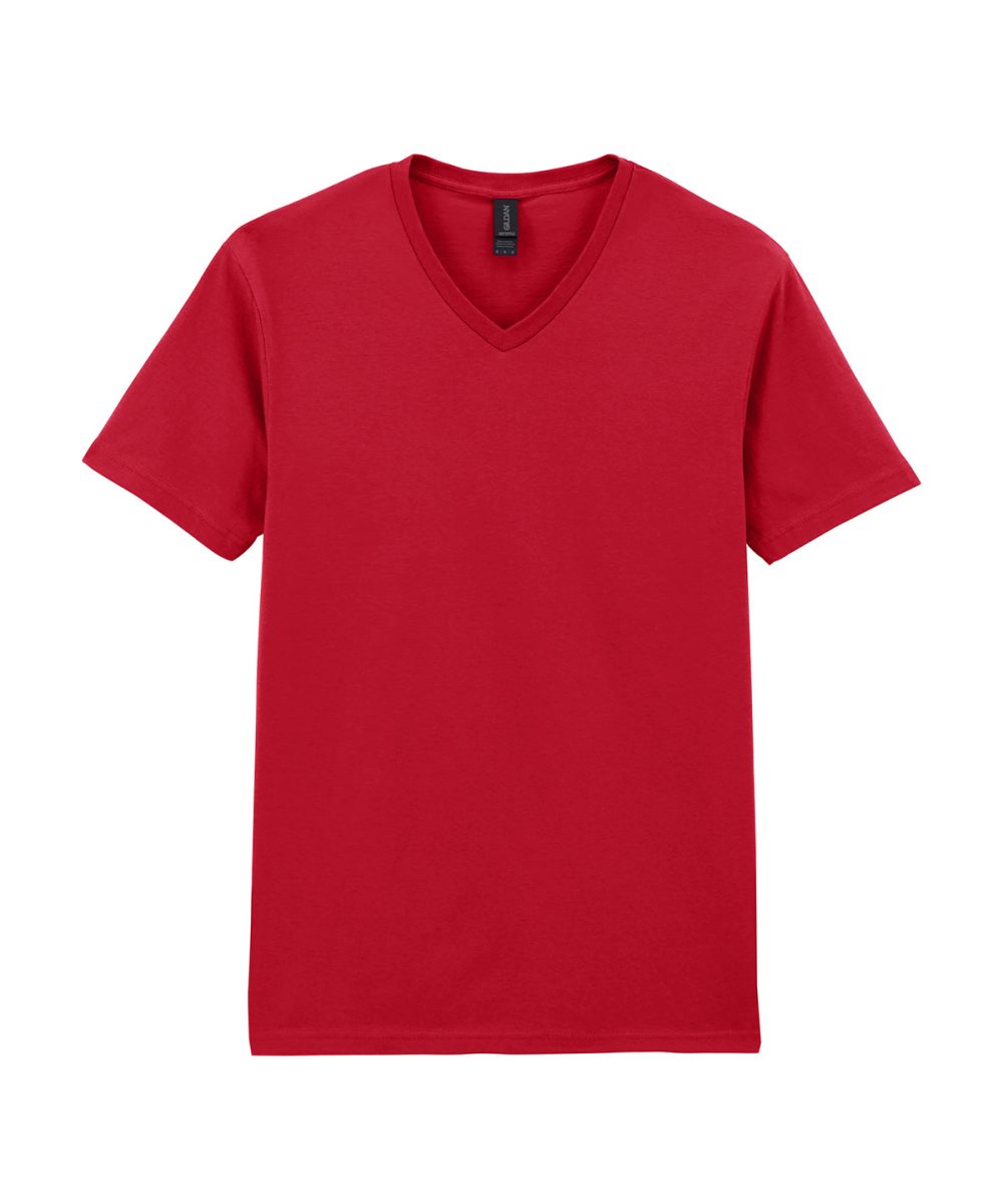 Cherry Red Softstyle™ v-neck t-shirt