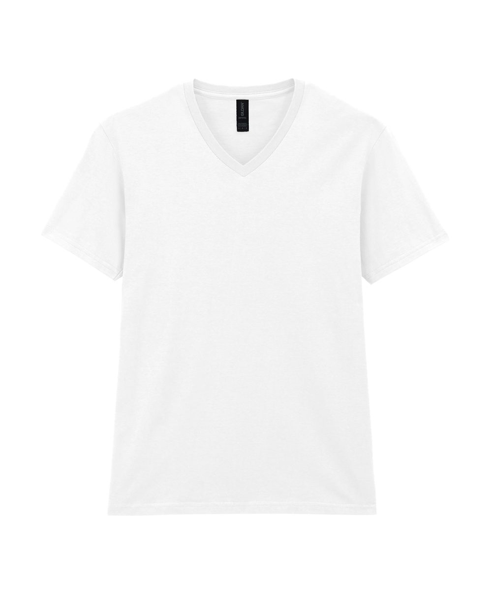 White Softstyle™ v-neck t-shirt