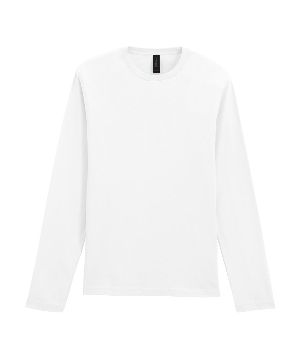 White* Softstyle™ long sleeve t-shirt