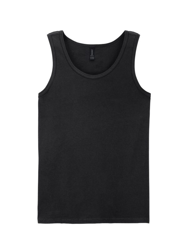 Black Softstyle™ adult tank top