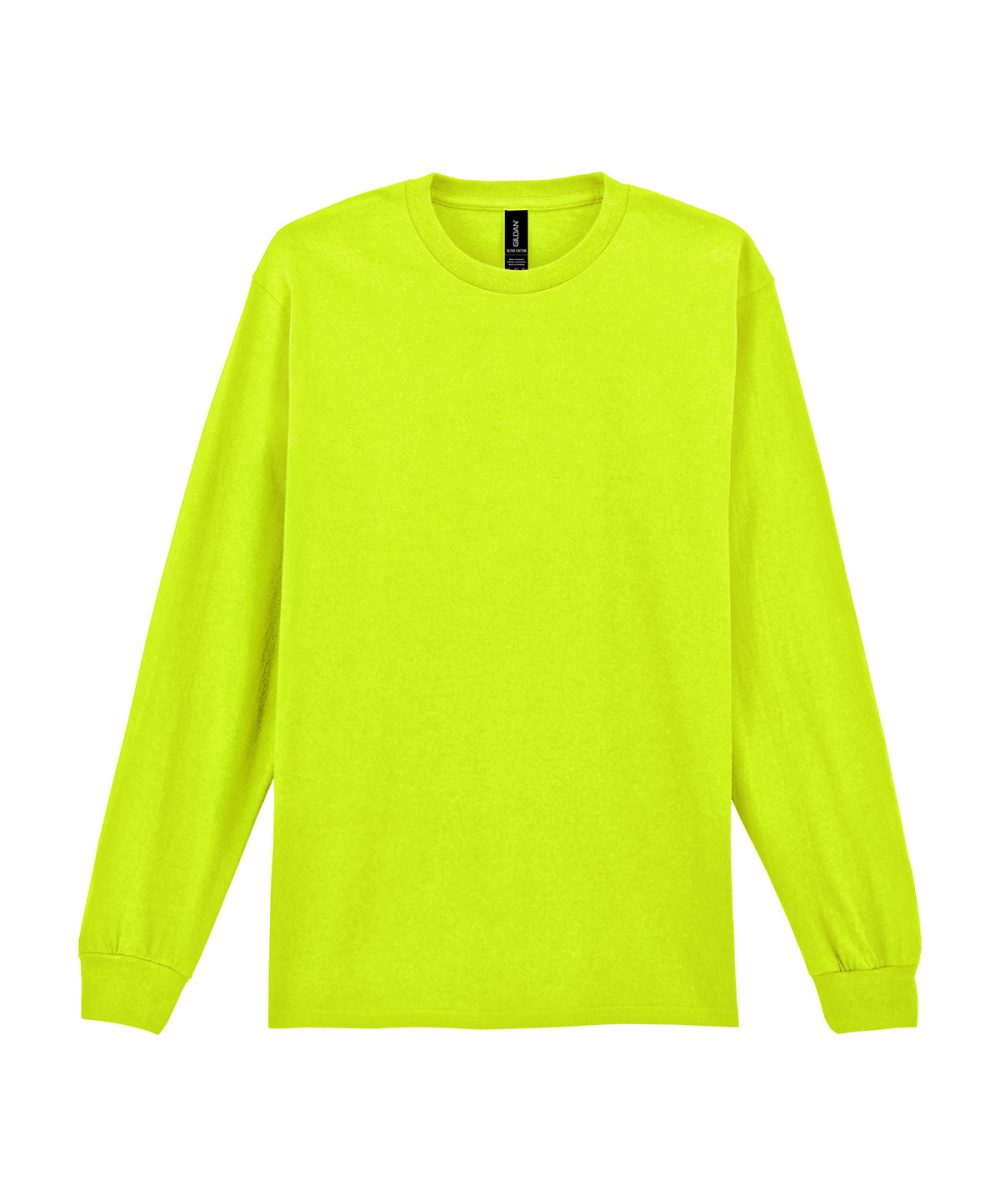 Safety Green*† Ultra Cotton™ adult long sleeve t-shirt